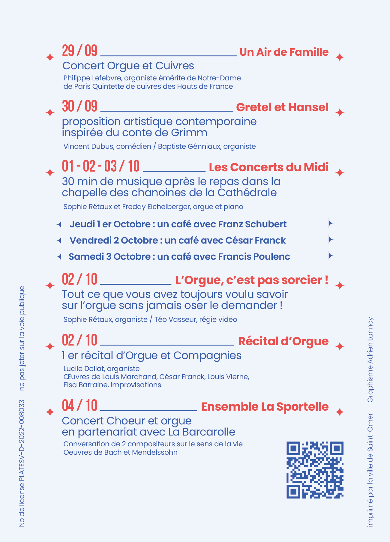 Une   succession de concerts en 2026