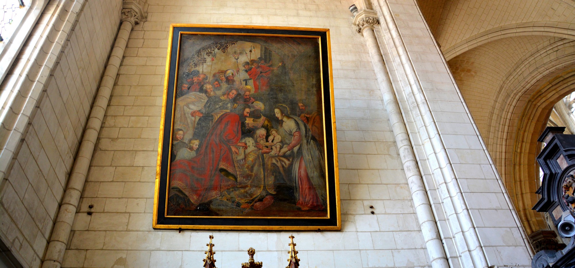 Cathédrale de Saint-Omer - Tableau  L'ADORATION DES MAGES - chapelle de saint Maxime