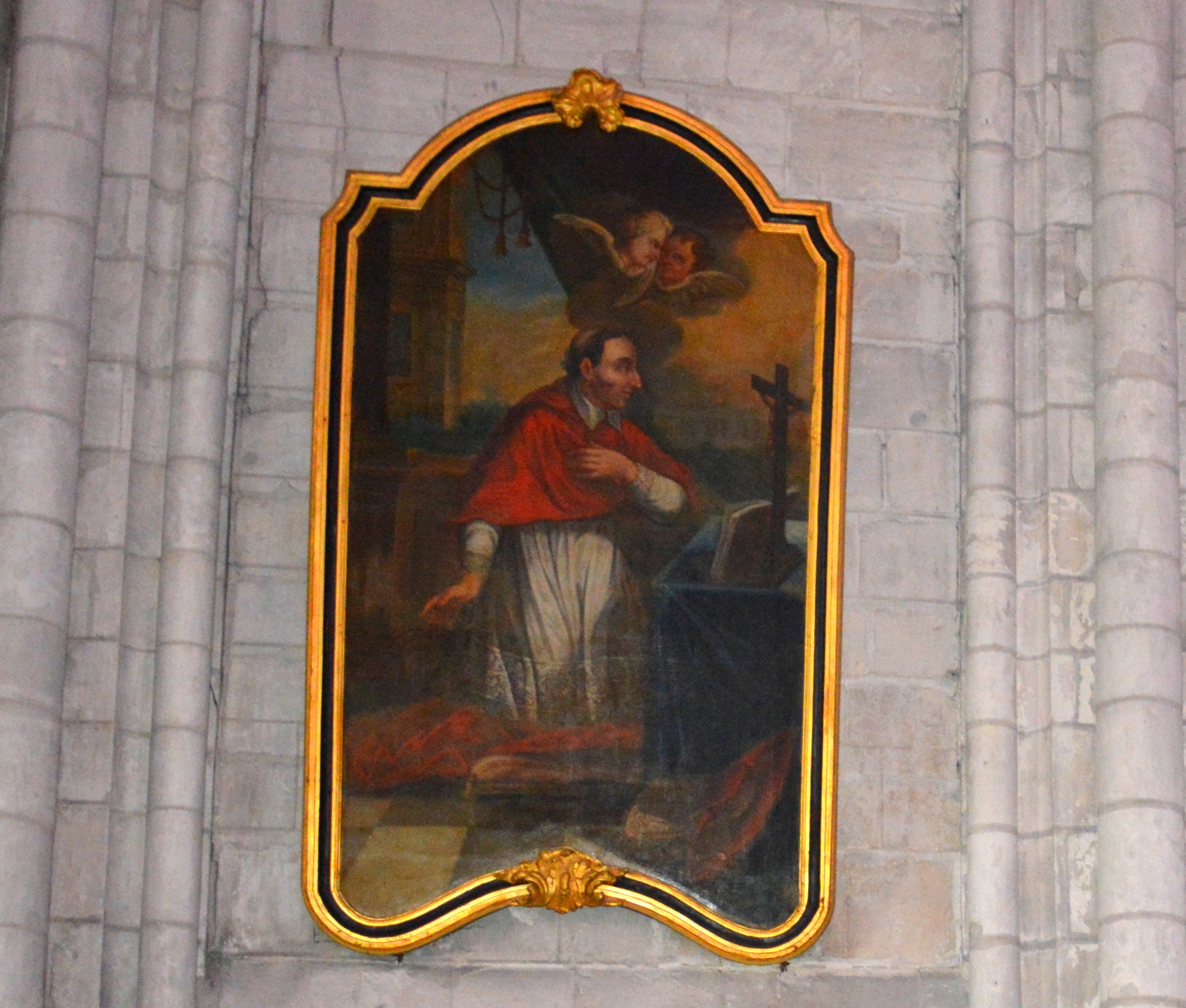 Cathédrale de Saint-Omer - Chapelle du sacré Coeur, tableau  Charles Borromée, cardinal et archevêque de Milan