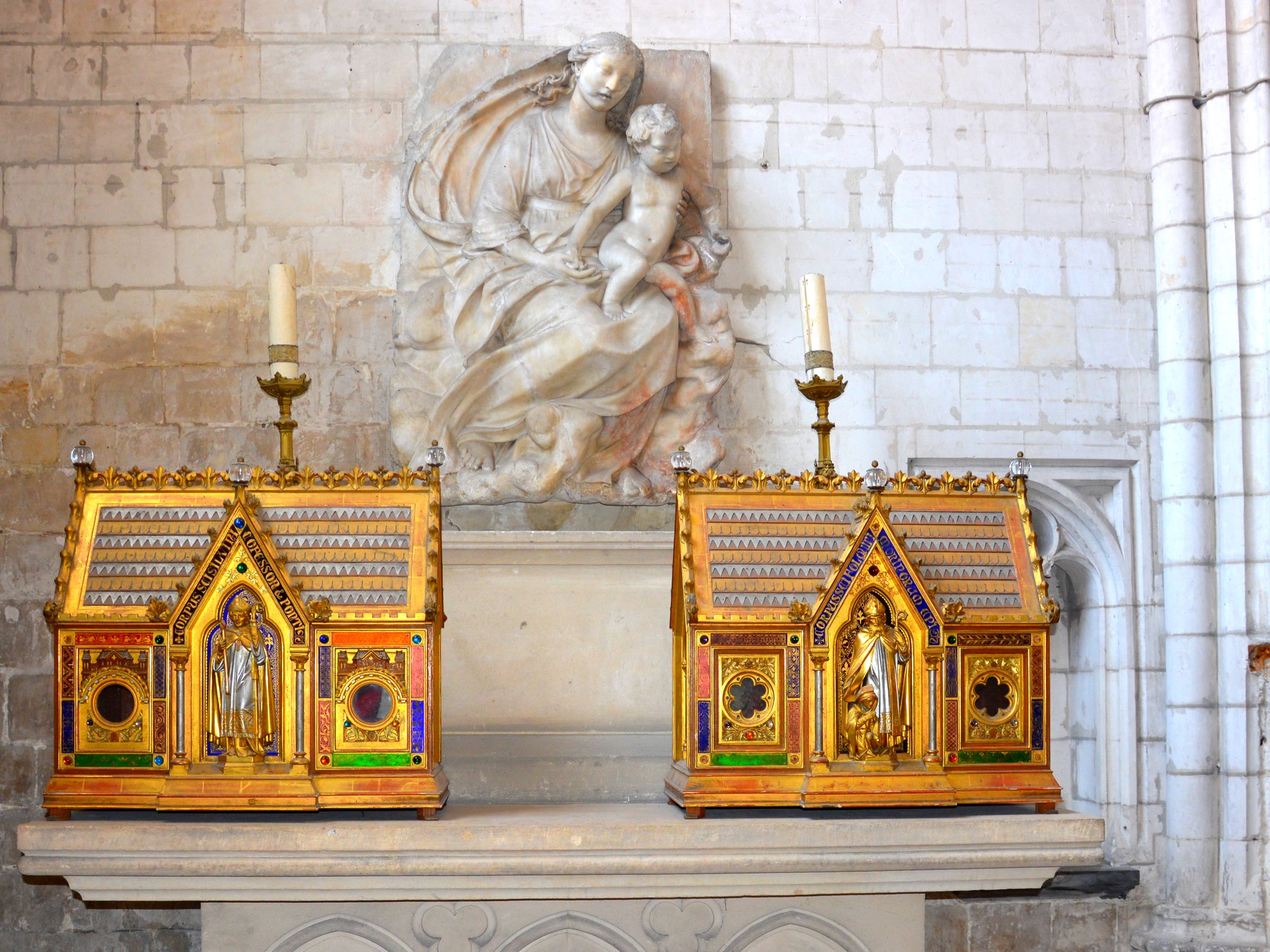 Cathédrale de Saint-Omer - Chapelle Sainte Aldegonde Vierge à l’Enfant