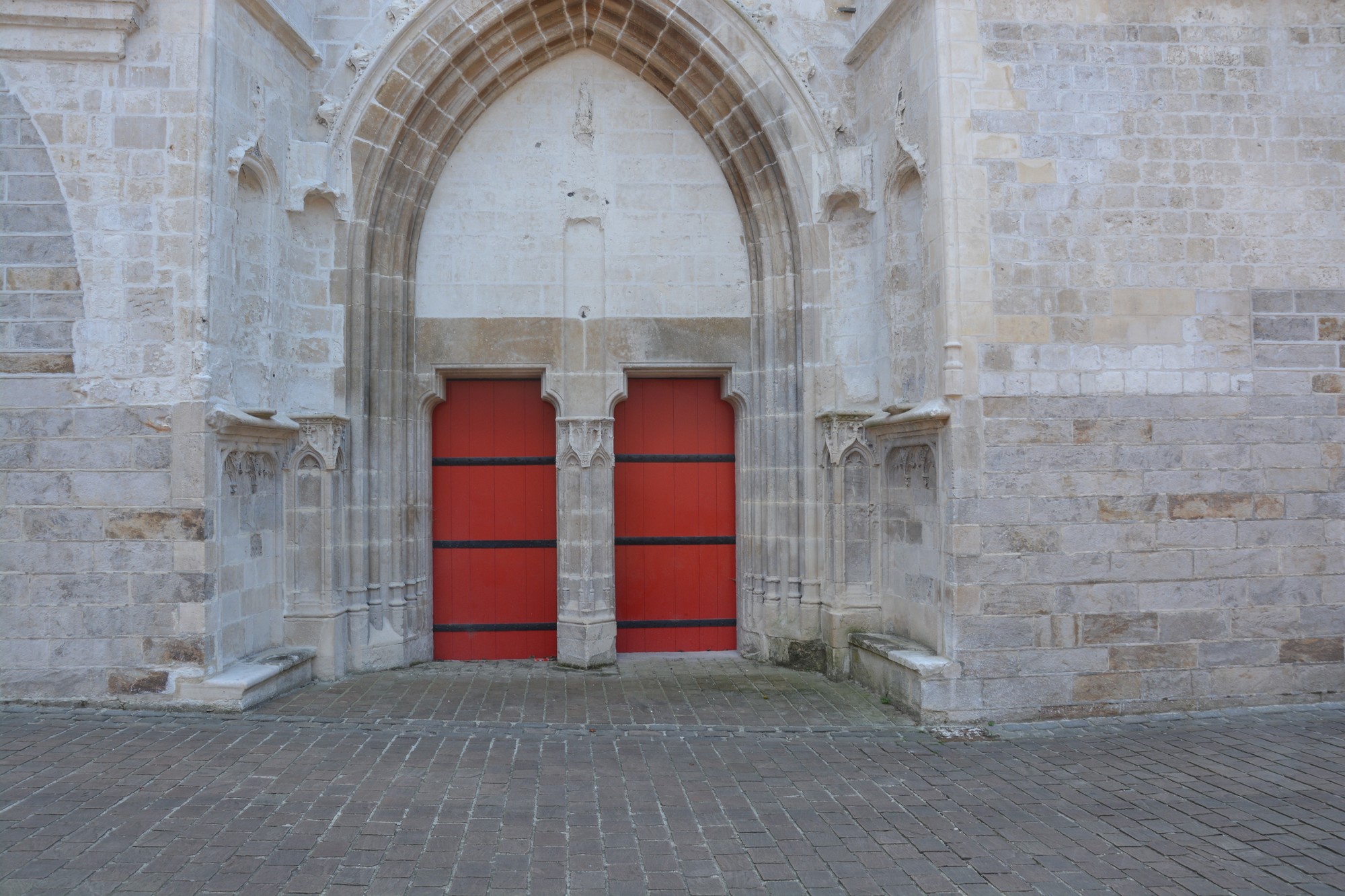 pignon et retours nord  de Notre-Dame de saint-omer