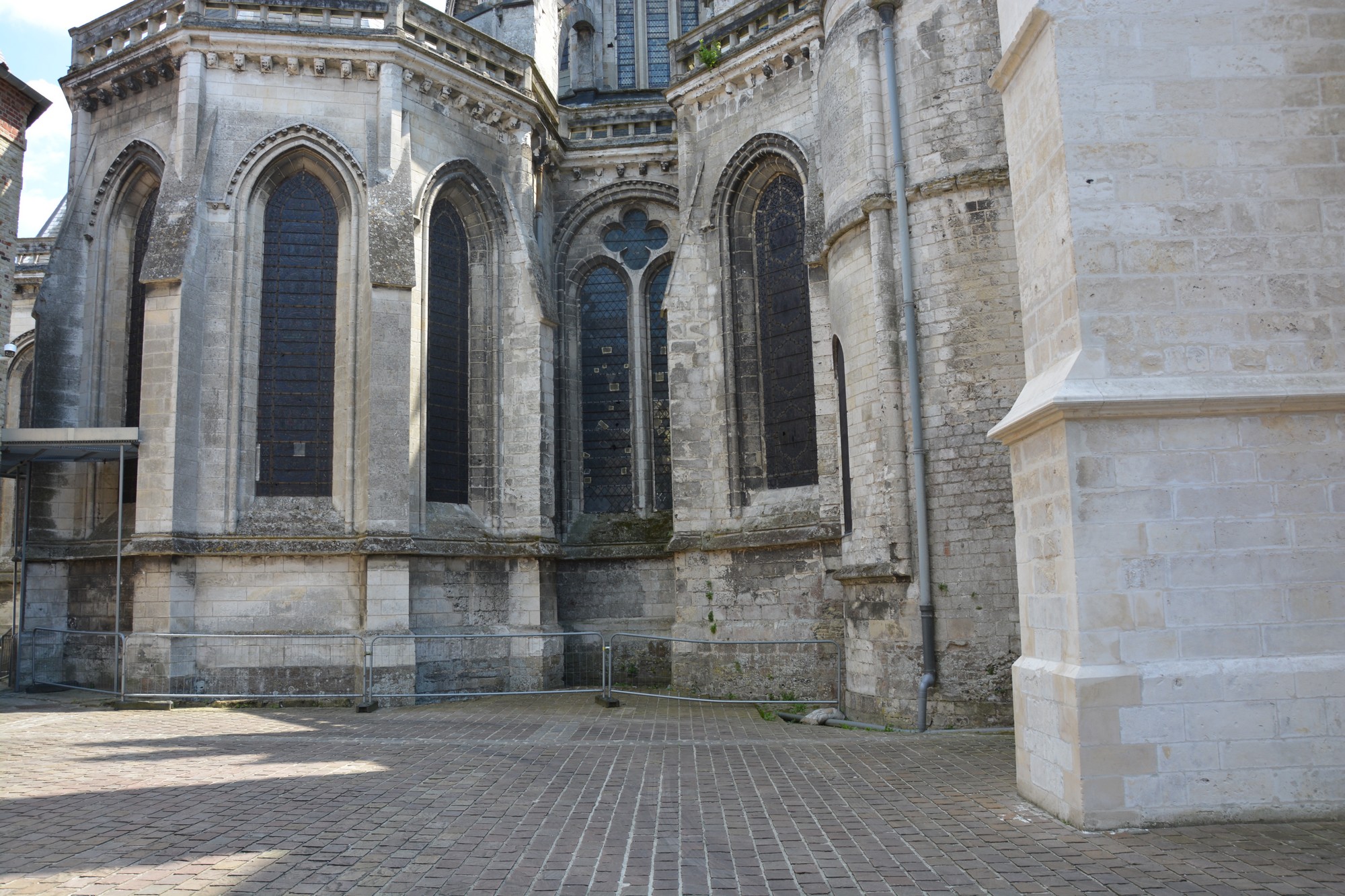 pignon et retours nord  de Notre-Dame de saint-omer