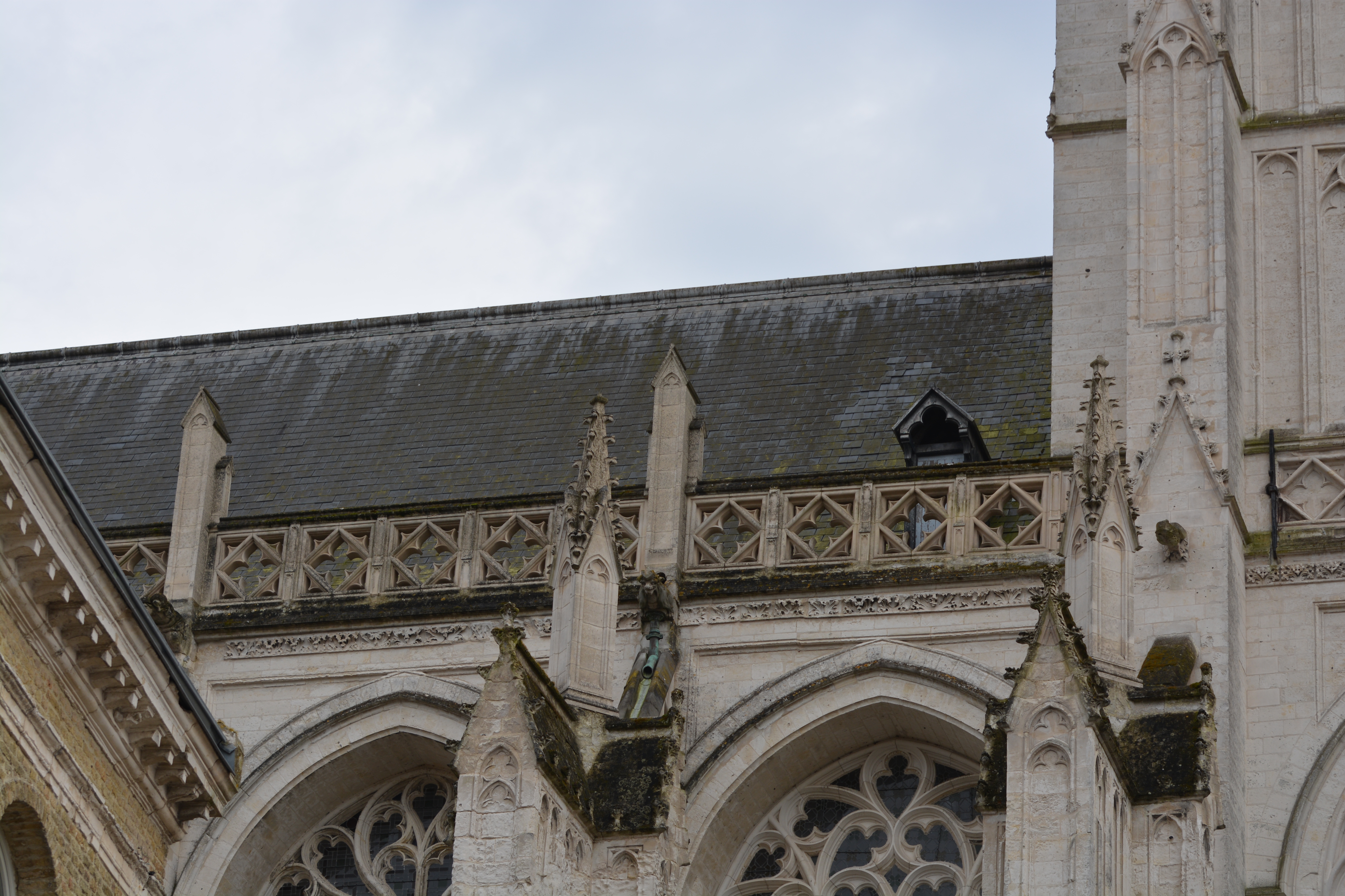 façade nef nord de Notre-Dame de saint-omer