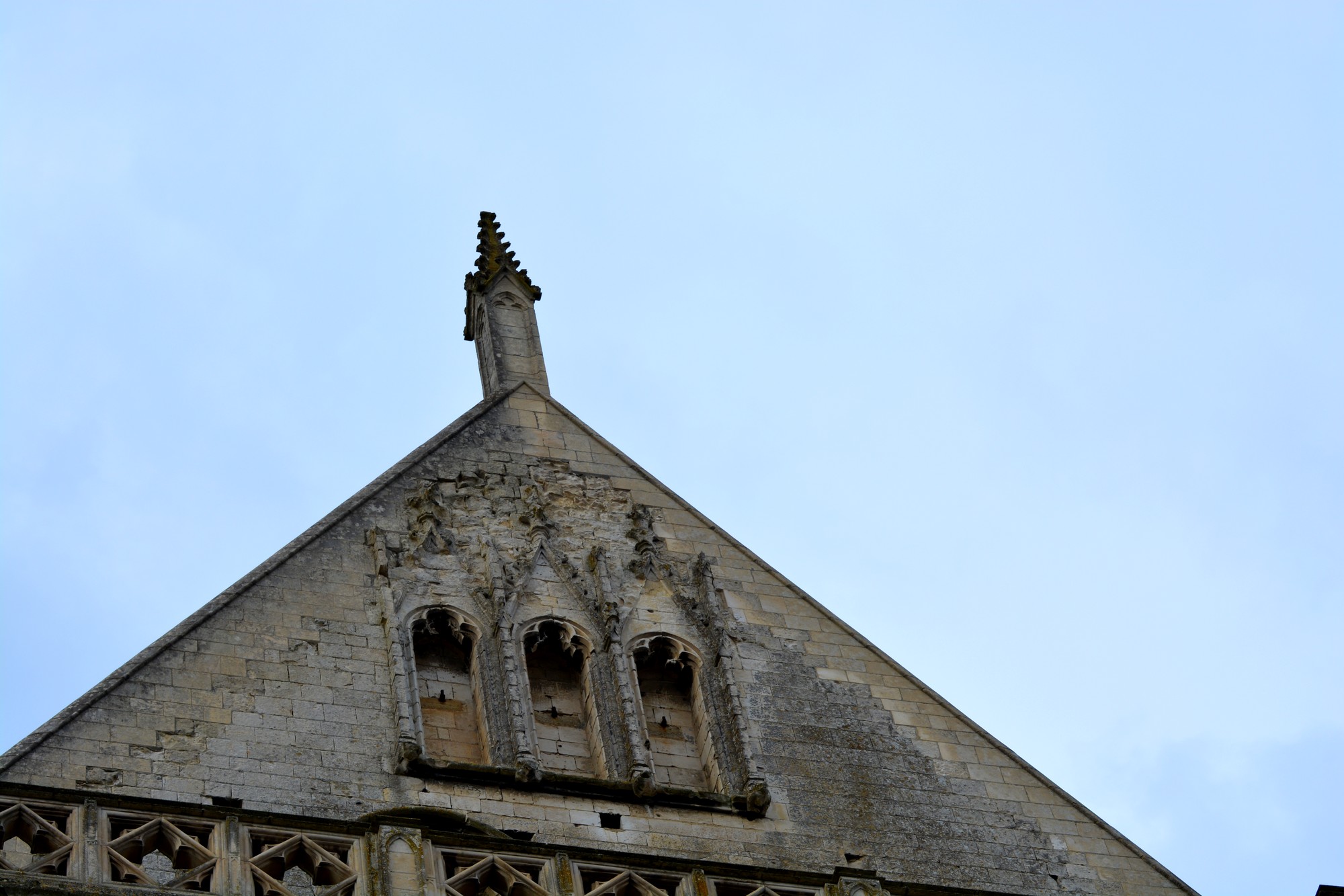 pignon et retours sud  de Notre-Dame de saint-omer