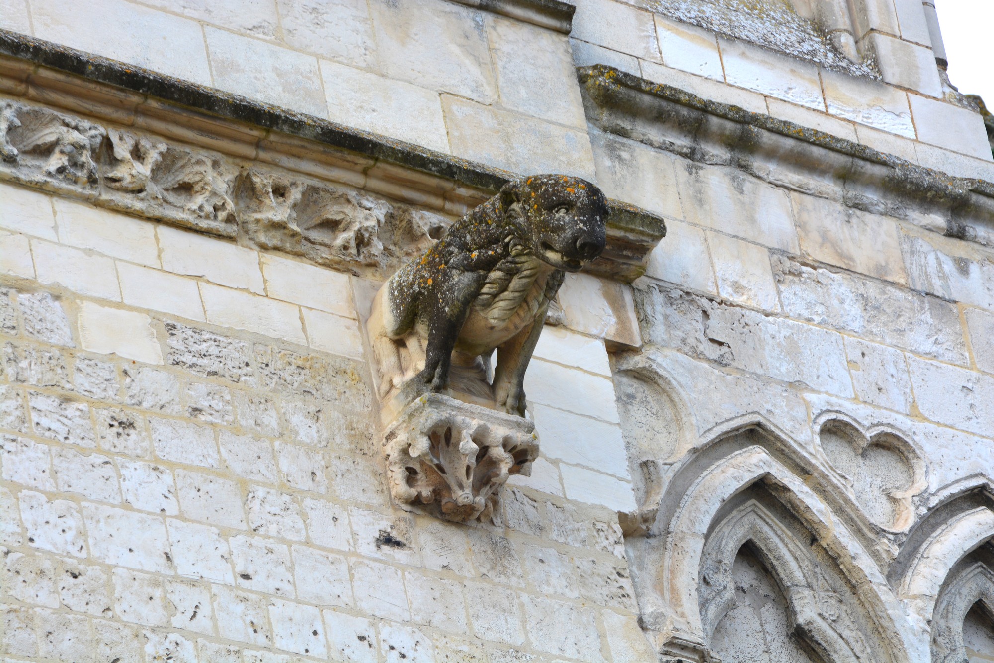 pignon et retours sud  de Notre-Dame de saint-omer