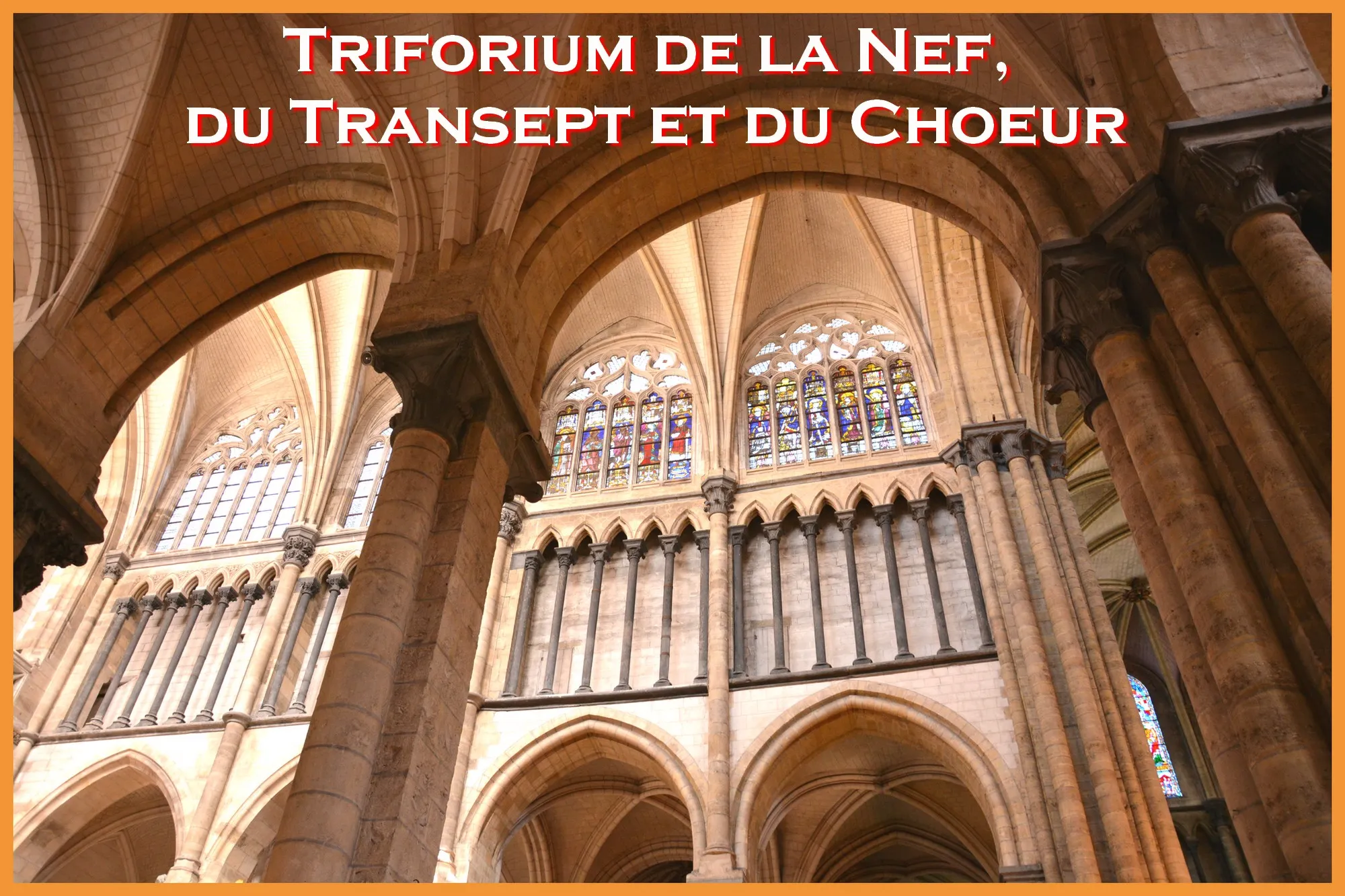 Triforium Nef, Transept, Choeur